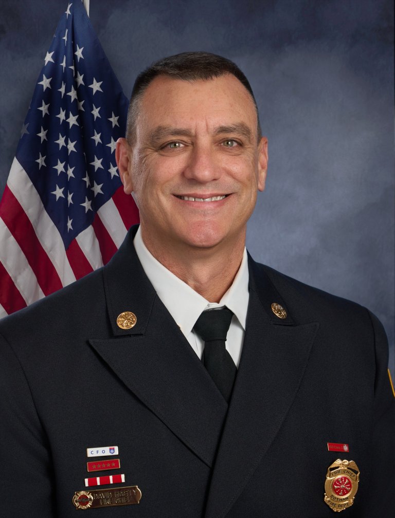 Chief David Hasty in class A uniform