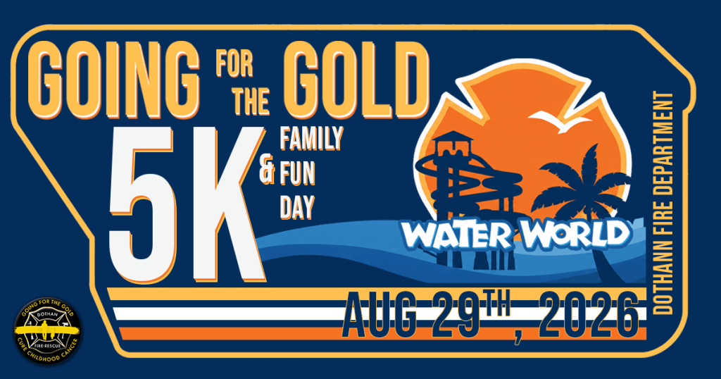Going For the Gold 5k and family fun day, August 29th